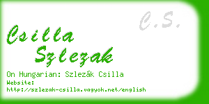 csilla szlezak business card